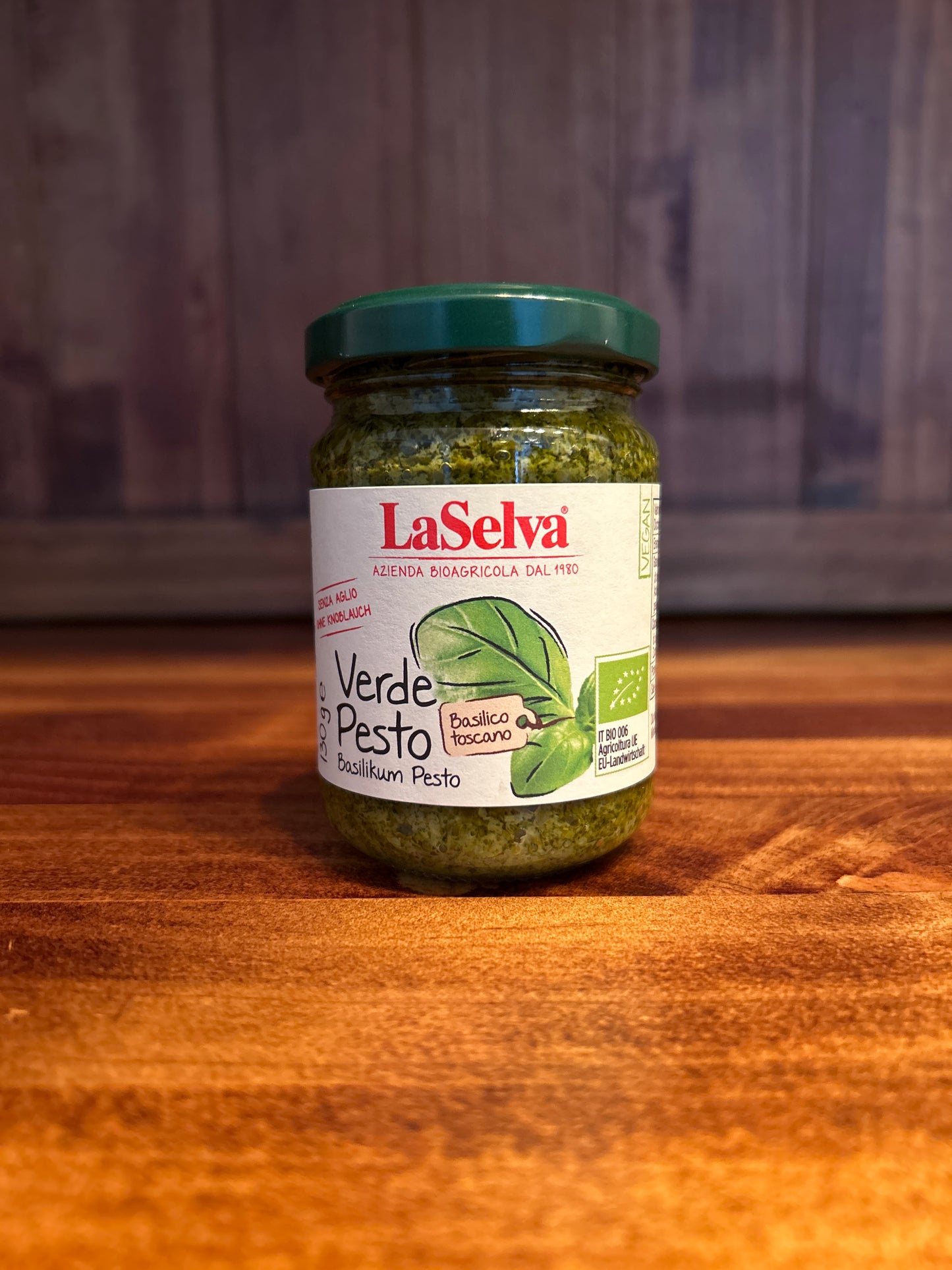 Pesto verde bio senza aglio 130g