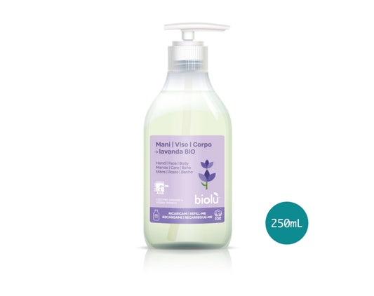 Mani-viso-corpo lavanda bio 250ml