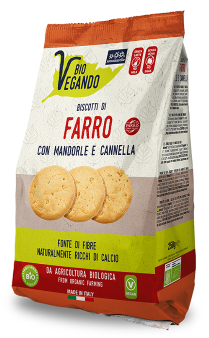 BioVegando Biscotti Farro con Mandorle e Cannella