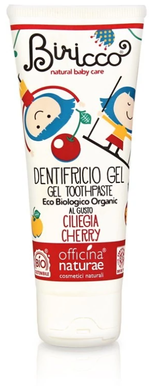 Dentifricio per bambini alla ciliegia biologico e organico