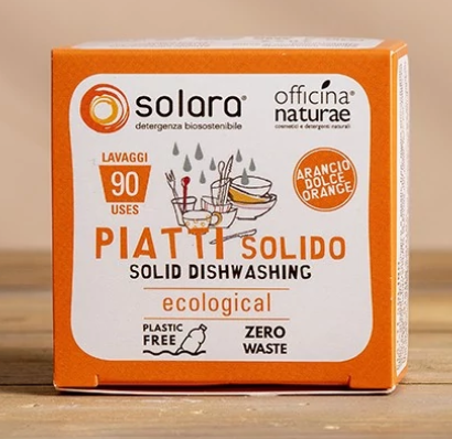 Detersivo piatti solido all'arancio